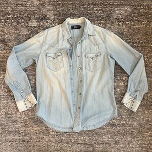 Vintage Ralph Lauren Light Blue Denim Shirt
